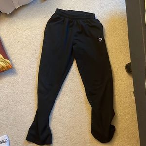 Men’s medium black sweatpants, champion. Worn. No stains, rips, or holes